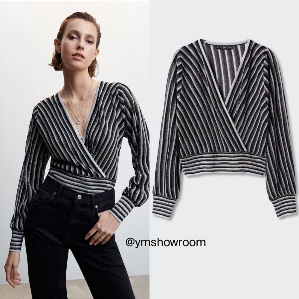 🔥Last 1🔥MANGO Striped knit top